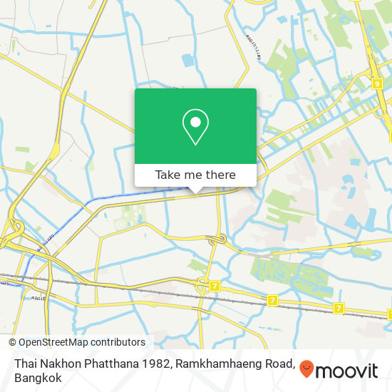 Thai Nakhon Phatthana 1982, Ramkhamhaeng Road map