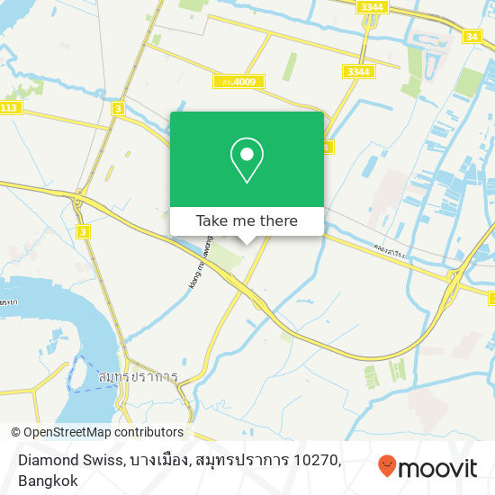 Diamond Swiss, บางเมือง, สมุทรปราการ 10270 map