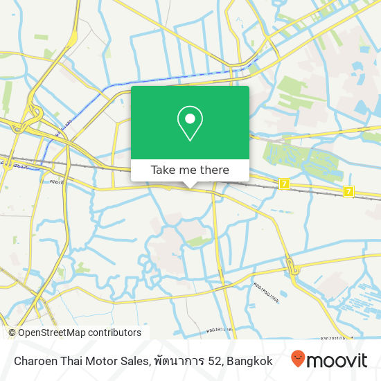 Charoen Thai Motor Sales, พัตนาการ 52 map