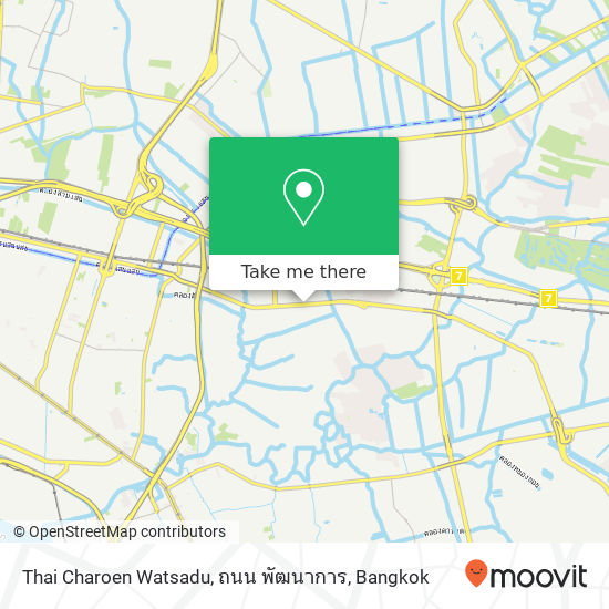 Thai Charoen Watsadu, ถนน พัฒนาการ map