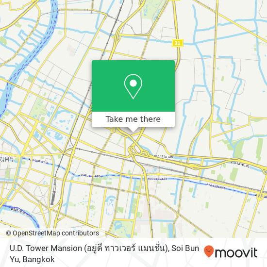 U.D. Tower Mansion (อยู่ดี ทาวเวอร์ แมนชั่น), Soi Bun Yu map