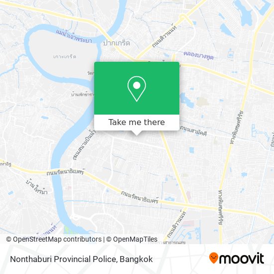 Nonthaburi Provincial Police map