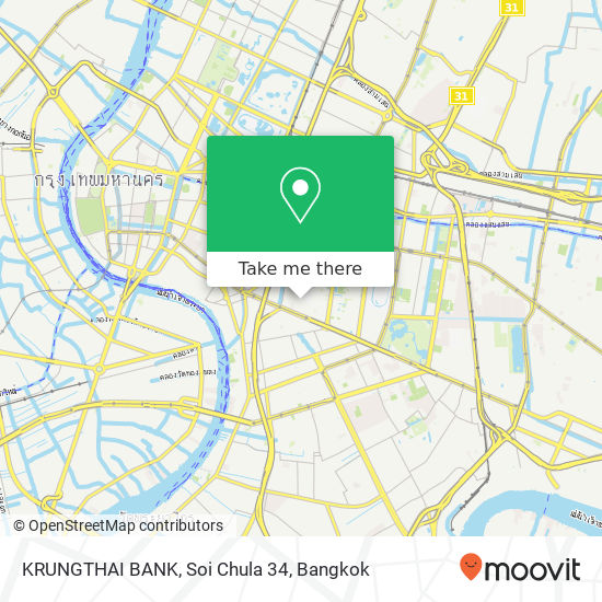 KRUNGTHAI BANK, Soi Chula 34 map