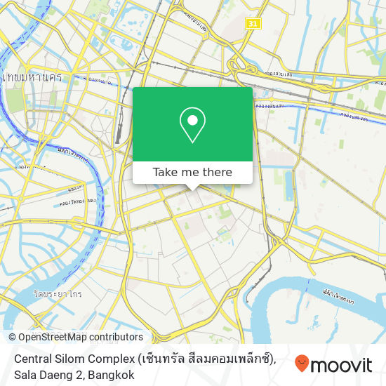Central Silom Complex (เซ็นทรัล สีลมคอมเพล็กซ์), Sala Daeng 2 map