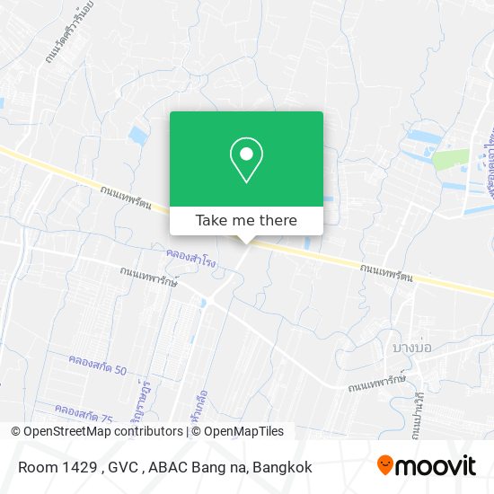 Room 1429 , GVC , ABAC Bang na map