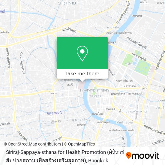 Siriraj-Sappaya-sthana for Health Promotion (ศิริราชสัปปายสถาน เพื่อสร้างเสริมสุขภาพ) map