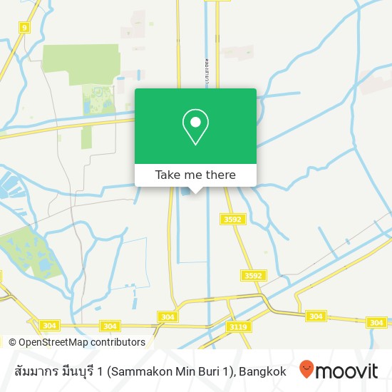 สัมมากร มีนบุรี 1 (Sammakon Min Buri 1) map