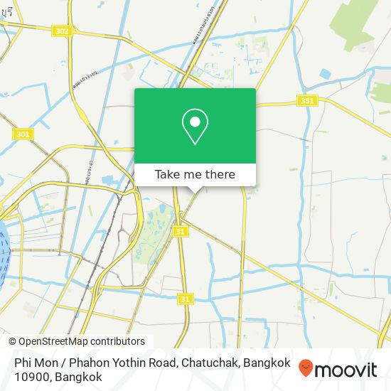 Phi Mon / Phahon Yothin Road, Chatuchak, Bangkok 10900 map