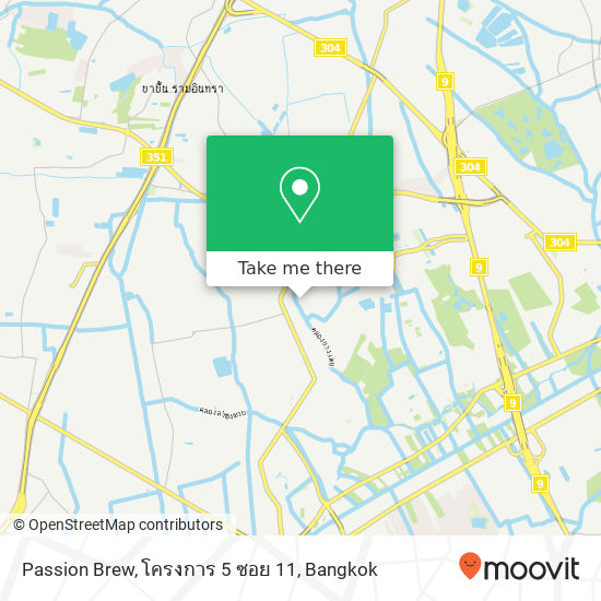 Passion Brew, โครงการ 5 ซอย 11 map