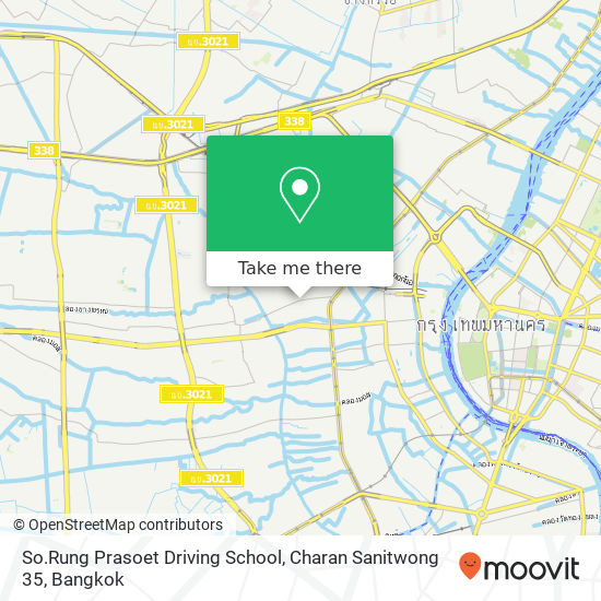 So.Rung Prasoet Driving School, Charan Sanitwong 35 map