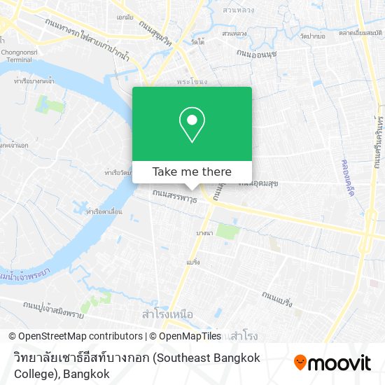 วิทยาลัยเซาธ์อีสท์บางกอก (Southeast Bangkok College) map