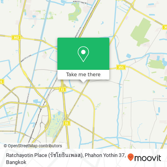Ratchayotin Place (รัชโยธินเพลส), Phahon Yothin 37 map