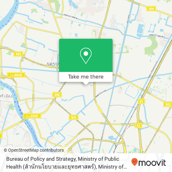 Bureau of Policy and Strategy, Ministry of Public Health (สำนักนโยบายและยุทธศาสตร์), Ministry of Public Health map