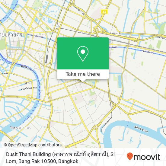 Dusit Thani Building (อาคารพาณิชย์ ดุสิตธานี), Si Lom, Bang Rak 10500 map