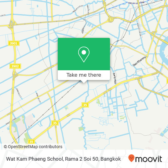 Wat Kam Phaeng School, Rama 2 Soi 50 map