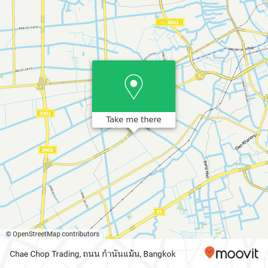 Chae Chop Trading, ถนน กำนันแม้น map