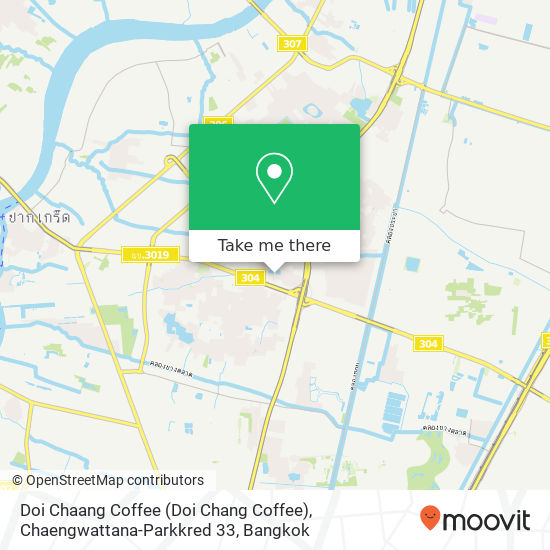 Doi Chaang Coffee (Doi Chang Coffee), Chaengwattana-Parkkred 33 map