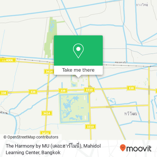 The Harmony by MU (เดอะฮาร์โมนี่), Mahidol Learning Center map