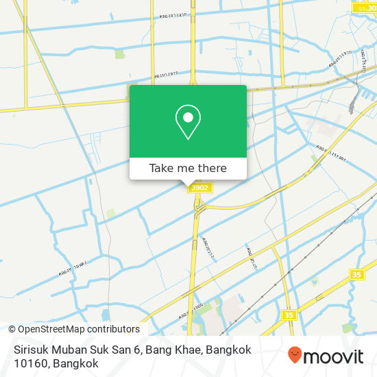 Sirisuk Muban Suk San 6, Bang Khae, Bangkok 10160 map