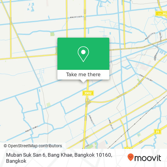 Muban Suk San 6, Bang Khae, Bangkok 10160 map