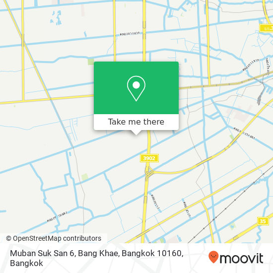 Muban Suk San 6, Bang Khae, Bangkok 10160 map