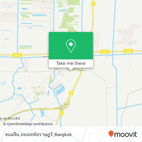 ขนมจีน, ถนนหทัยราษฎร์ map