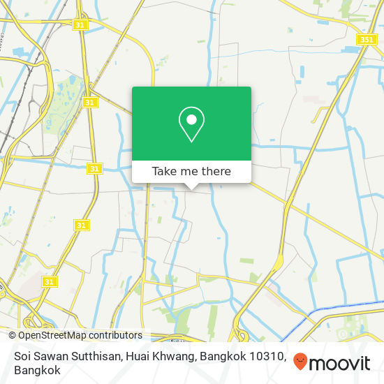 Soi Sawan Sutthisan, Huai Khwang, Bangkok 10310 map