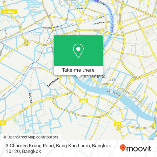 3 Charoen Krung Road, Bang Kho Laem, Bangkok 10120 map