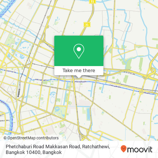 Phetchaburi Road Makkasan Road, Ratchathewi, Bangkok 10400 map