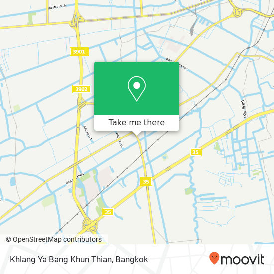 Khlang Ya Bang Khun Thian map