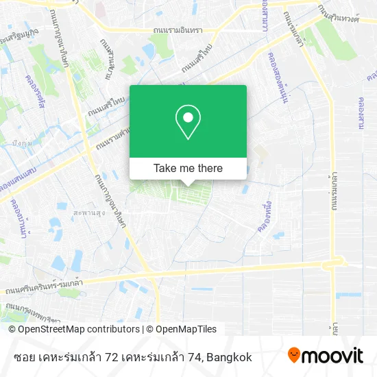 ซอย เคหะร่มเกล้า 72 เคหะร่มเกล้า 74 map