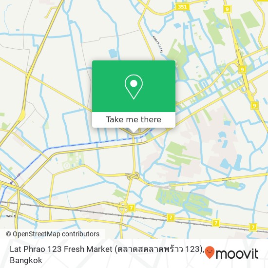 Lat Phrao 123 Fresh Market (ตลาดสดลาดพร้าว 123) map