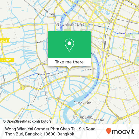 Wong Wian Yai Somdet Phra Chao Tak Sin Road, Thon Buri, Bangkok 10600 map