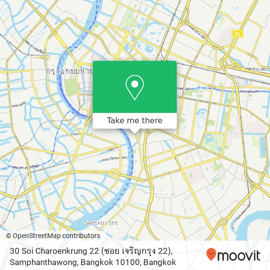 30 Soi Charoenkrung 22 (ซอย เจริญกรุง 22), Samphanthawong, Bangkok 10100 map