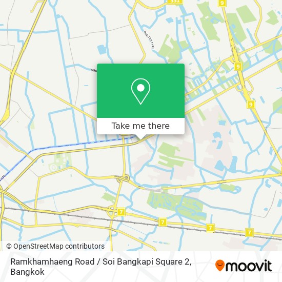 Ramkhamhaeng Road / Soi Bangkapi Square 2 map