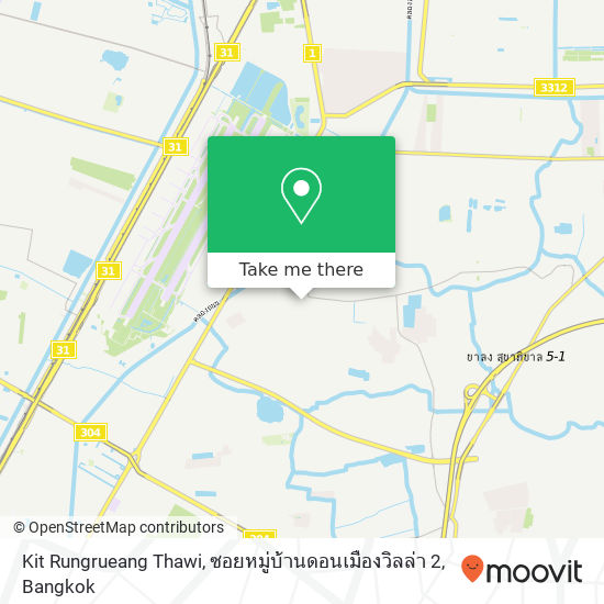 Kit Rungrueang Thawi, ซอยหมู่บ้านดอนเมืองวิลล่า 2 map