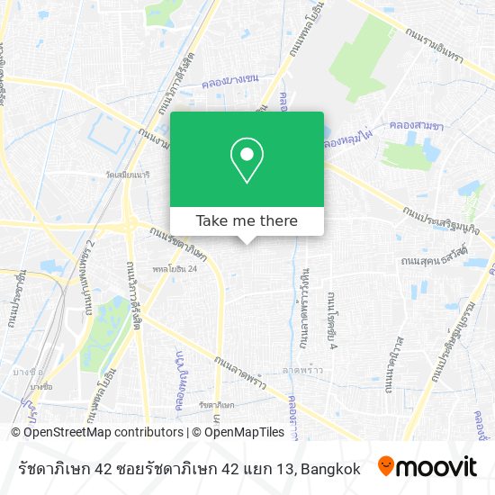 รัชดาภิเษก 42 ซอยรัชดาภิเษก 42 แยก 13 map