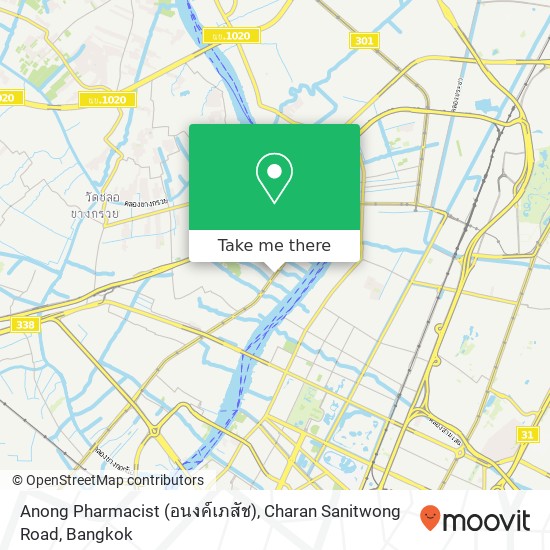 Anong Pharmacist (อนงค์เภสัช), Charan Sanitwong Road map