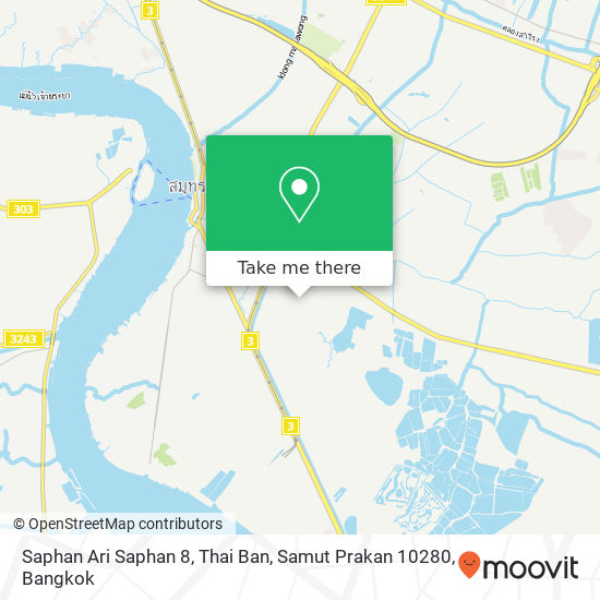 Saphan Ari Saphan 8, Thai Ban, Samut Prakan 10280 map