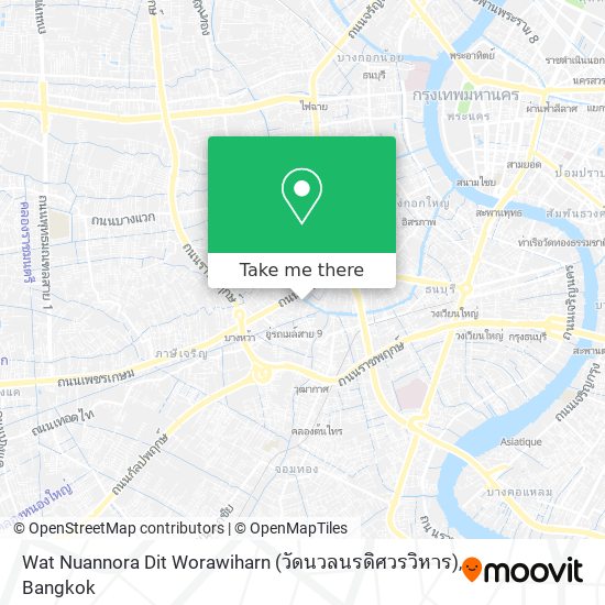Wat Nuannora Dit Worawiharn (วัดนวลนรดิศวรวิหาร) map