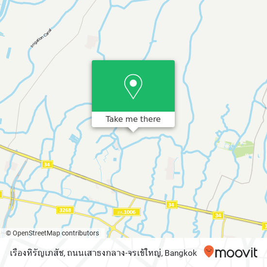 เรืองหิรัญเภสัช, ถนนเสาธงกลาง-จรเข้ใหญ่ map