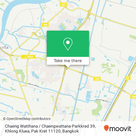 Chaeng Watthana / Chaengwattana-Parkkred 39, Khlong Kluea, Pak Kret 11120 map