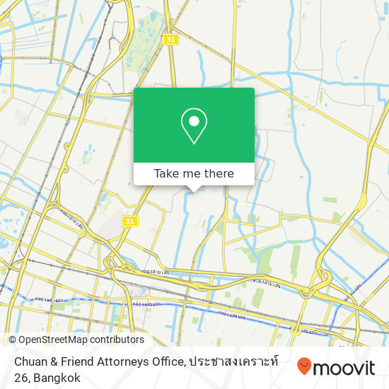 Chuan & Friend Attorneys Office, ประชาสงเคราะห์ 26 map