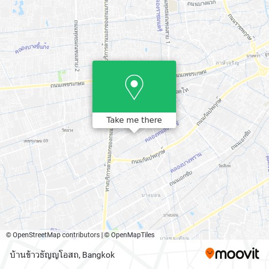 บ้านข้าวธัญญโอสถ map