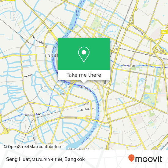 Seng Huat, ถนน ทรงวาด map