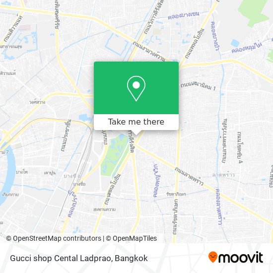 Gucci shop Cental Ladprao map