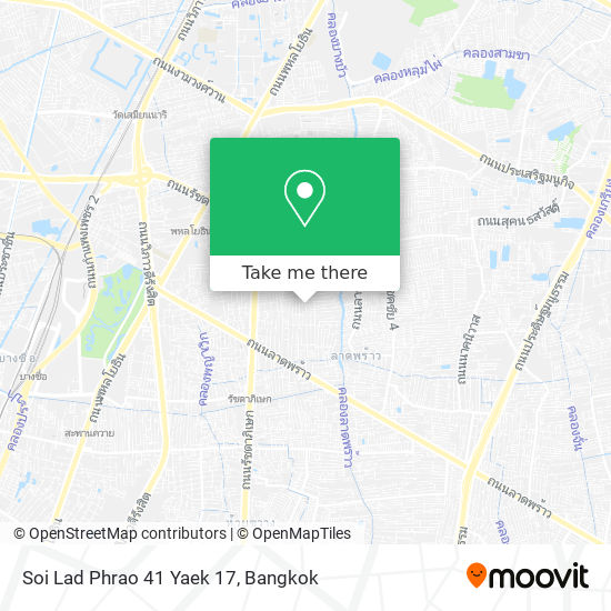 Soi Lad Phrao 41 Yaek 17 map