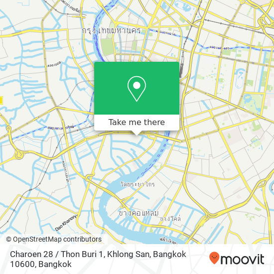 Charoen 28 / Thon Buri 1, Khlong San, Bangkok 10600 map