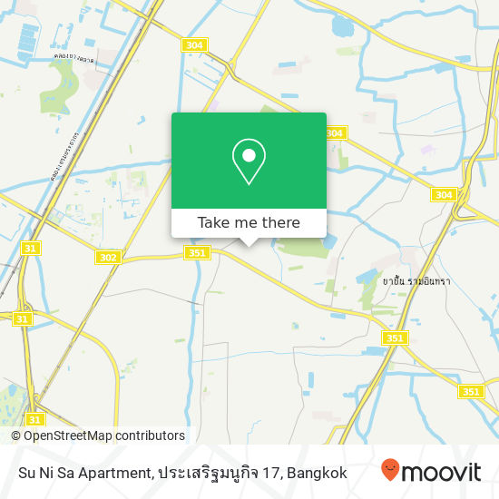 Su Ni Sa Apartment, ประเสริฐมนูกิจ 17 map