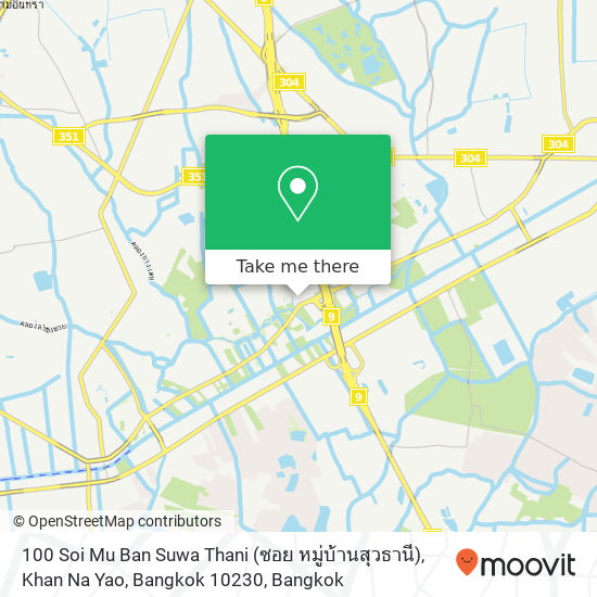 100 Soi Mu Ban Suwa Thani (ซอย หมู่บ้านสุวธานี), Khan Na Yao, Bangkok 10230 map